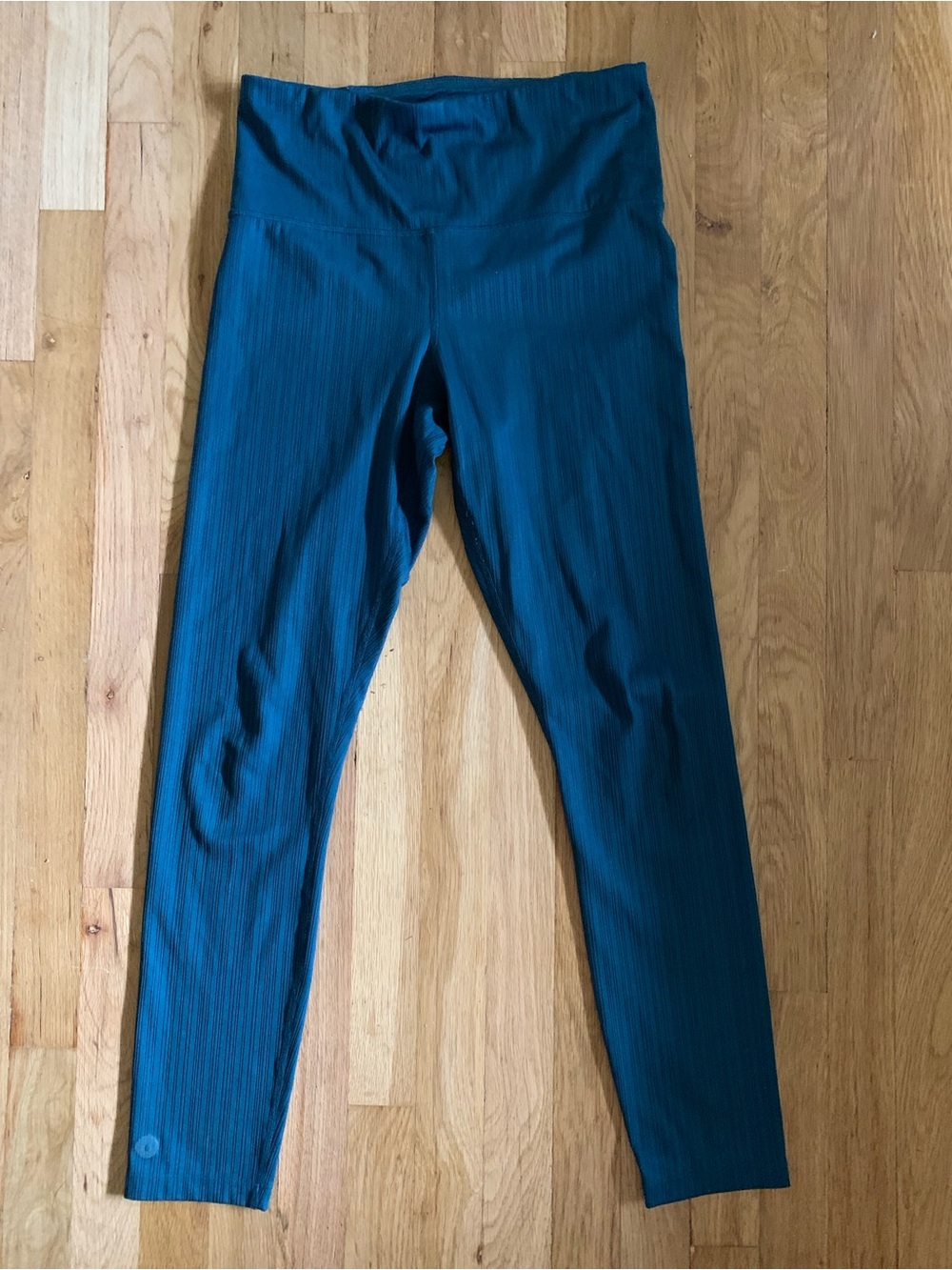 Smartwool Teal High-Rise Ribbed Leggings